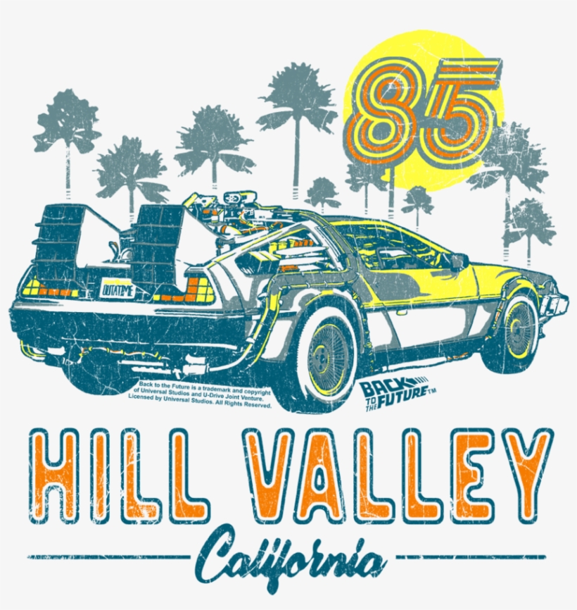 Back To The Future 85 Juniors Tank - Trevco Medium Junior-medium V-neck Tee Boy's, transparent png