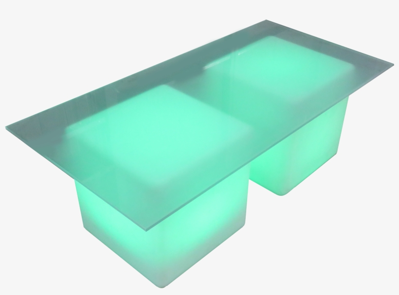 Led Glass Coffee Table, Led Furniture - Coffee Table, transparent png