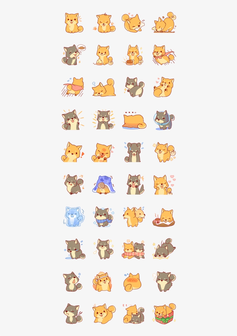 It Is A Sticker Of Japanese Shiba Inu - Tibi Shiba Inu Stickers, transparent png