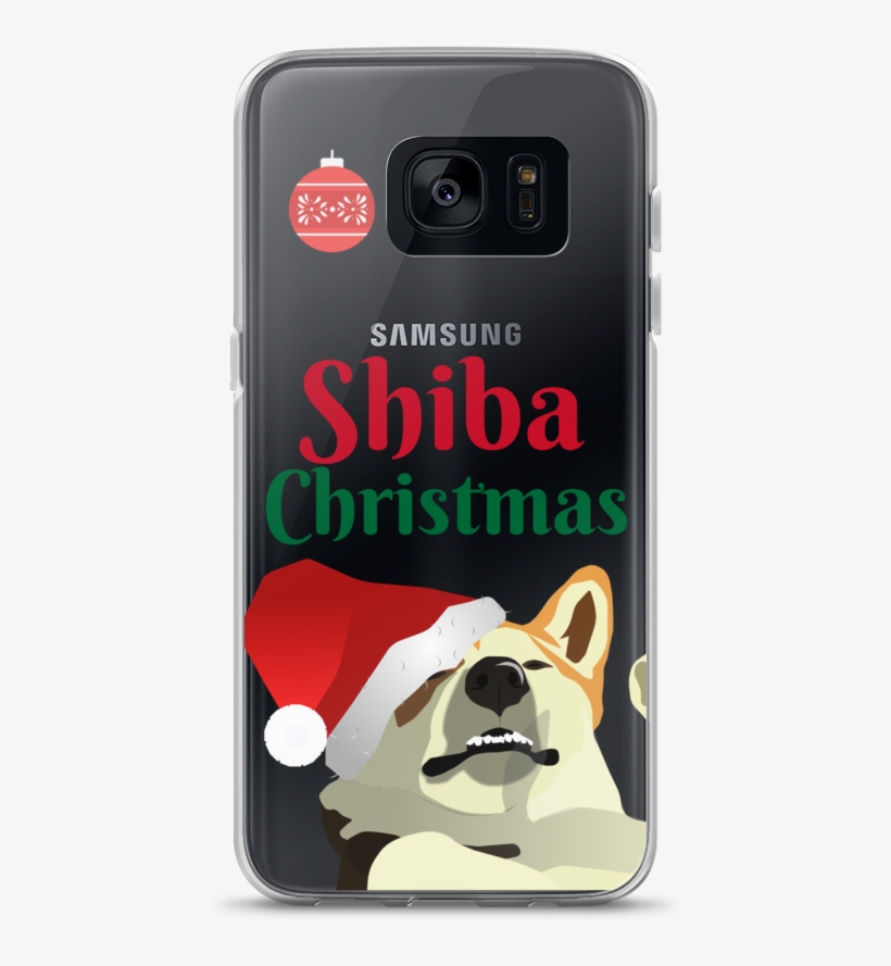 Shiba Christmas - Samsung Case - Samsung, transparent png
