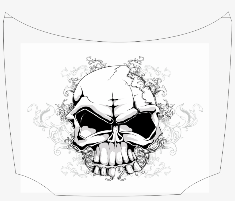 Skull, transparent png