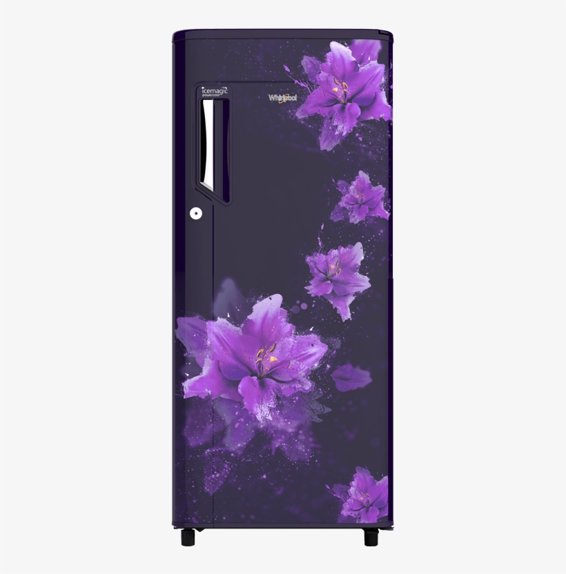 Whirlpool 200 L 4-star Refrigerator , Purple Splash), transparent png