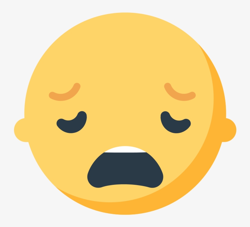 File - Fxemoji U1f629 - Svg - Cara Cansada Emoticon, transparent png