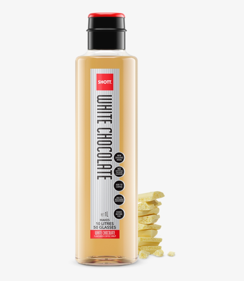 Shott White Chocolate Syrup 1 Litre, transparent png