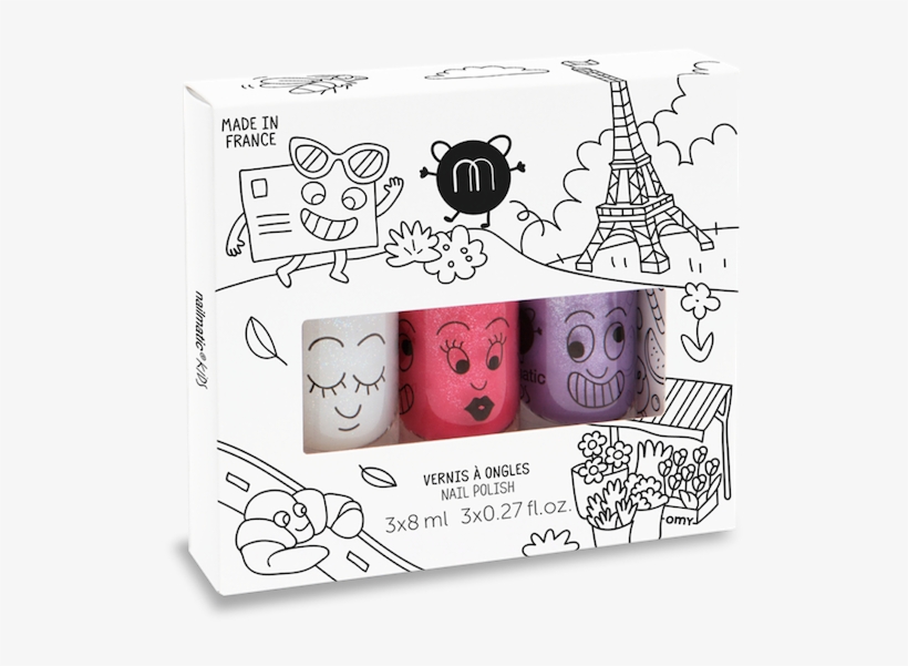 Nail Polish Set - Nailmatic Kids - Nail Polish Set - City, transparent png