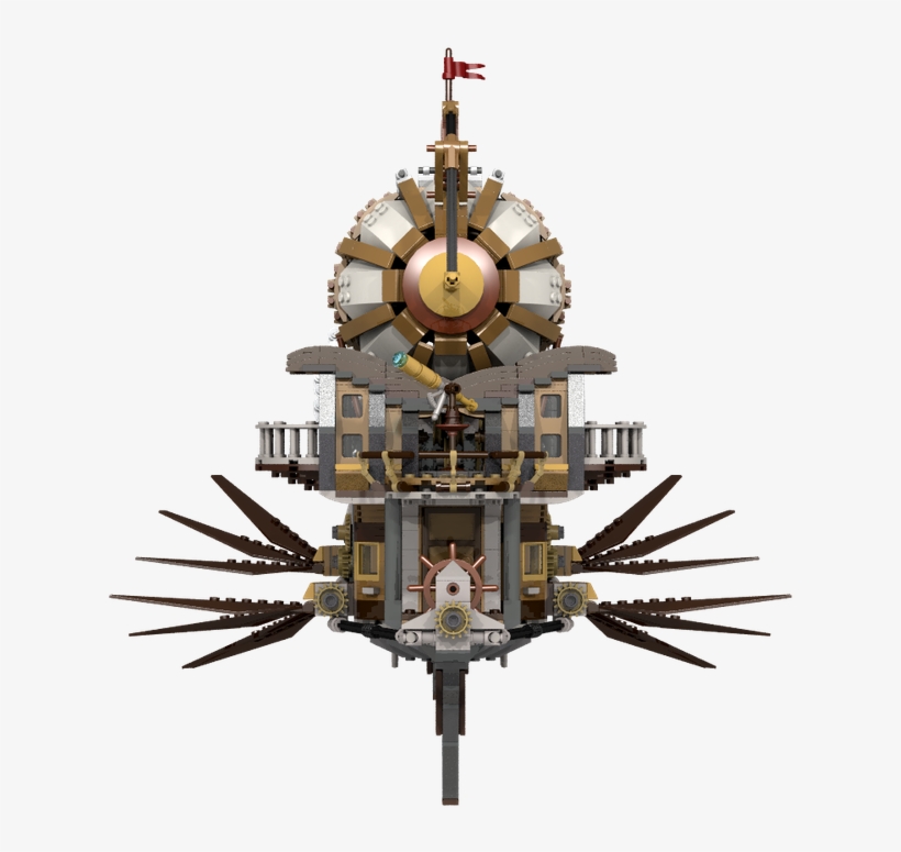 Steampunk Airship "pegasus" - Chandelier, transparent png