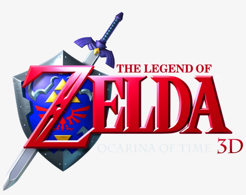 Zelda Ocarina Of Time 3ds Logo, transparent png