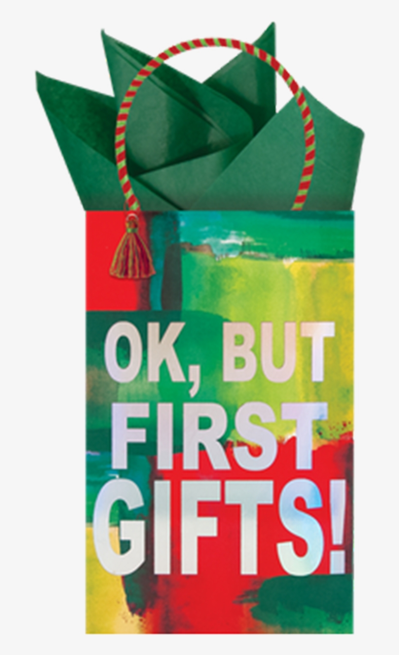 First Gift Minikin Tote Christmas The Gift Wrap Company - Graphic Design, transparent png