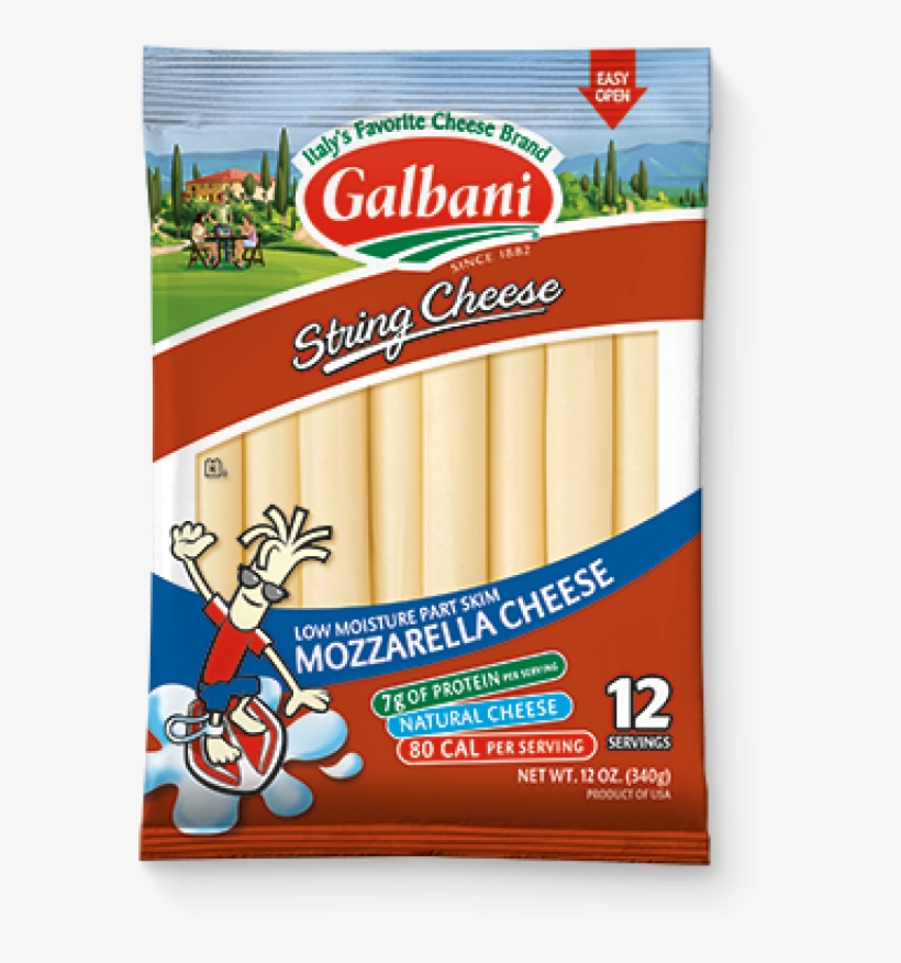 Galbani String Cheese - Galbani Mozzarella, transparent png