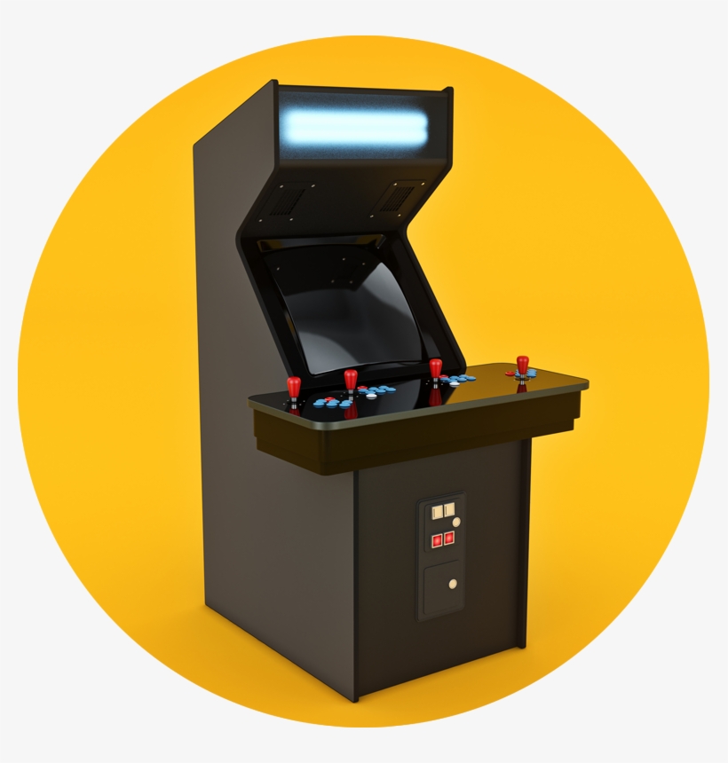 With Tons Of Classic Arcade Games - Video Game Arcade Cabinet, transparent png