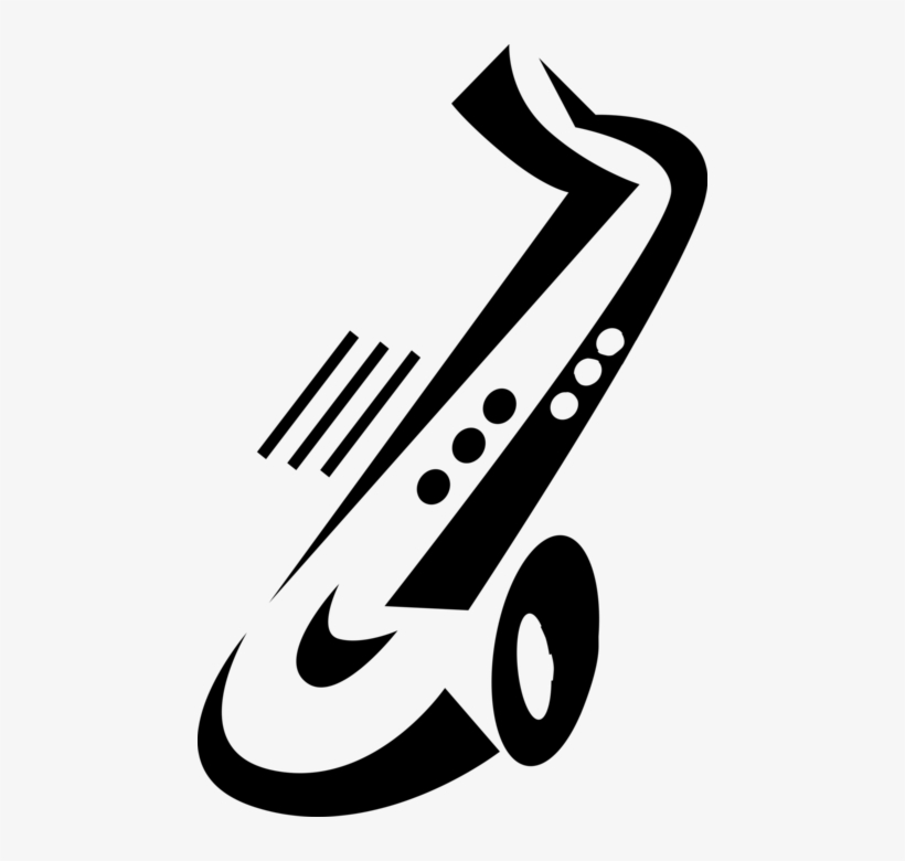 Vector Illustration Of Saxophone Brass Single-reed - Evidence, transparent png