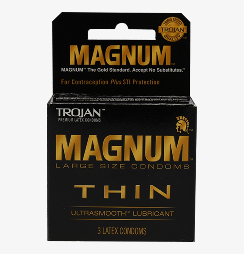 Trojan Magnum Thin 6/3ct - Trojan Condoms, transparent png
