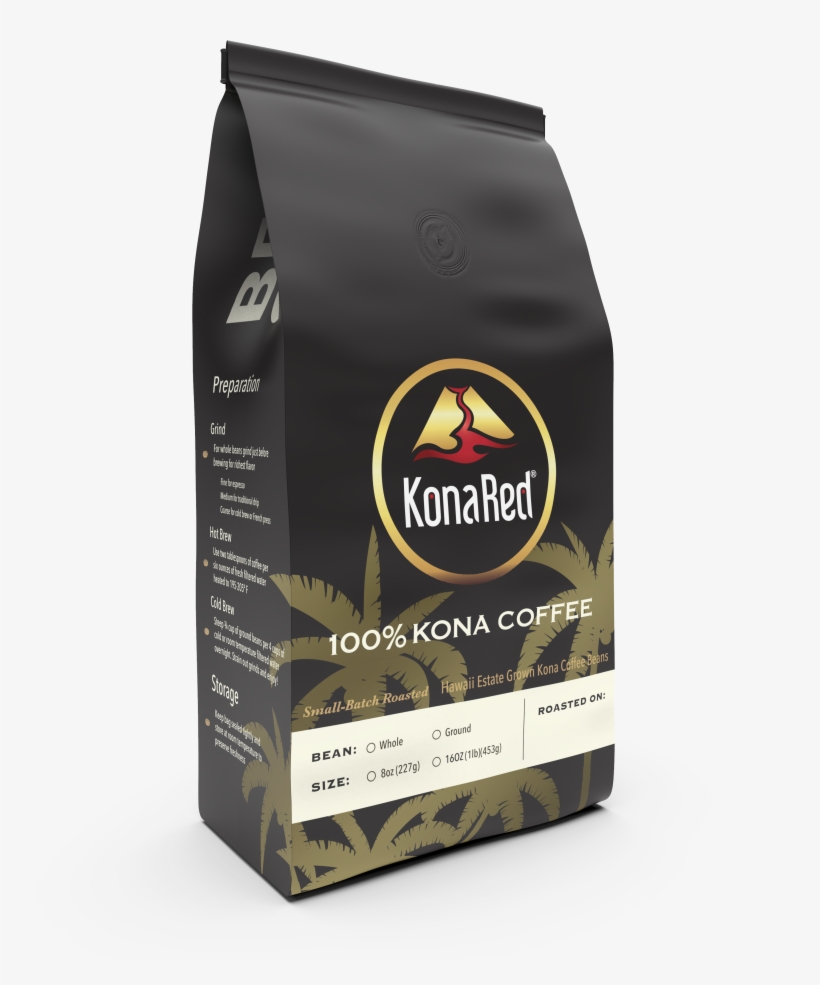 Kona Red Coffee Black Left V=1543299661 - Konared Coffee, Cold Brew, Espresso - 12 Fl Oz, transparent png