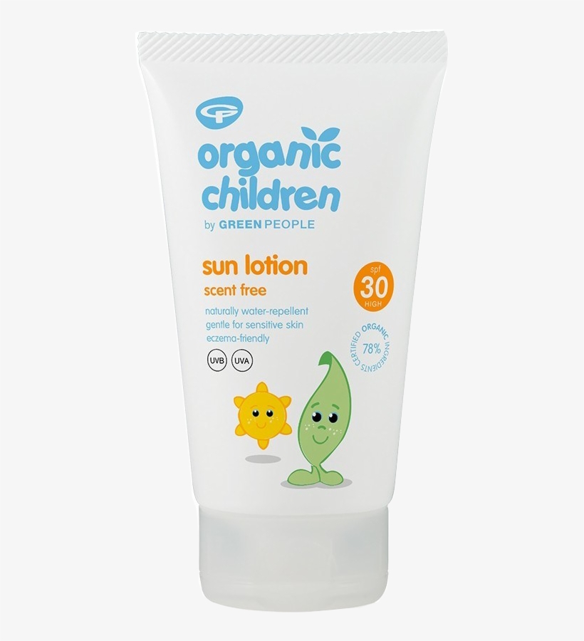 Baby Sun Protection - Green People Children's Sun Lotion Scent Free Spf30, transparent png