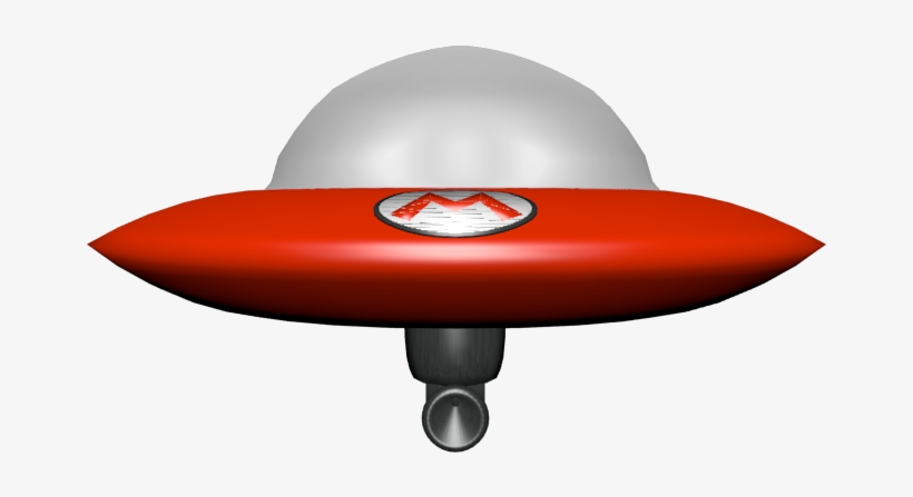 Mario Ufo Model Render Blender 2 63 By C E Studio-d5ywp9h - Illustration, transparent png