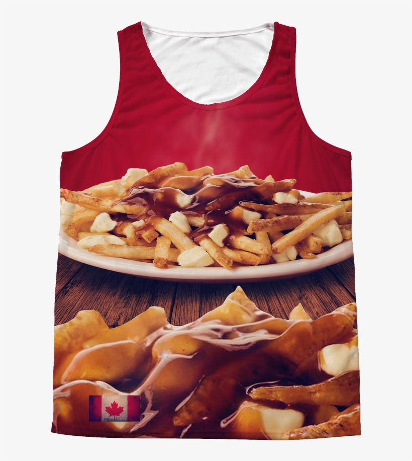 Canadian Poutine Unisex Tank Top, transparent png