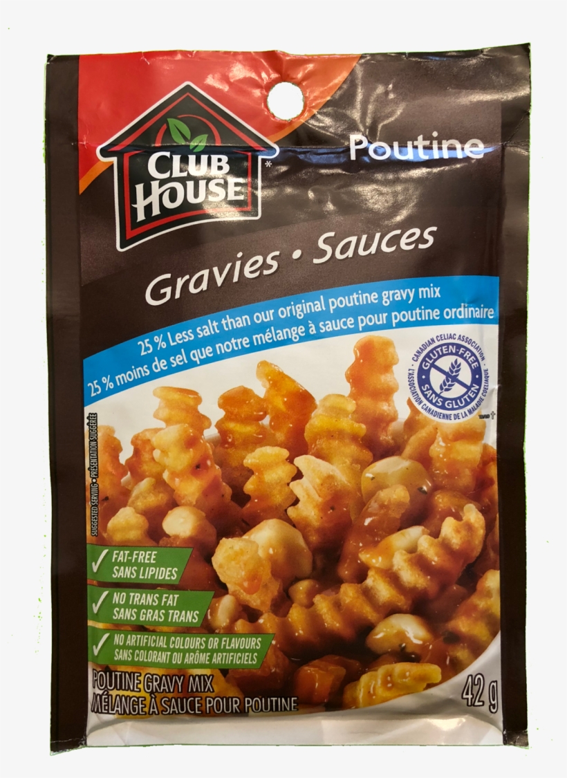 Club House Poutine Gravy With 25% Less Salt - Club House 25% Less Salt & Gluten-free Poutine, transparent png