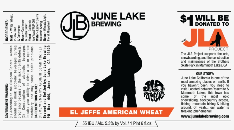 El Jeffe American Wheat Label - Poster, transparent png