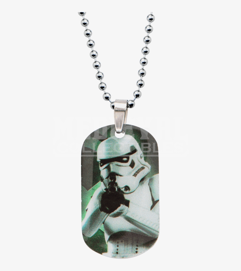 Kids Imperial Stormtrooper Dog Tag Necklace - Star Wars Necklace Dog Tag Stormtrooper With Chain, transparent png