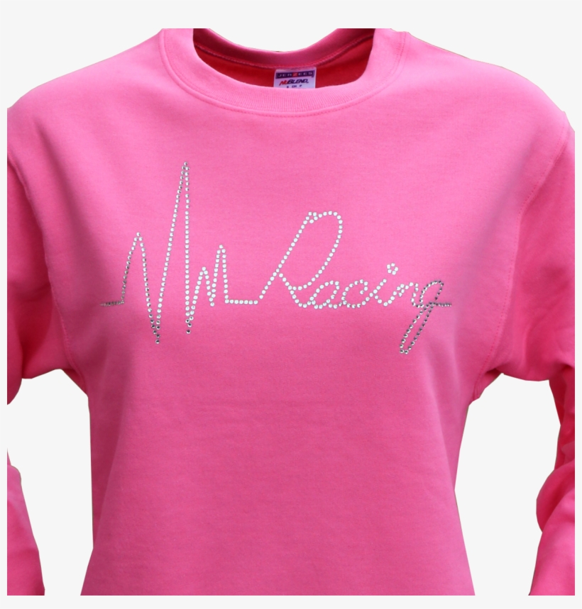 Heart Beat Of Racing / Rhinestones / Crew Neck & T's - Crew Neck, transparent png