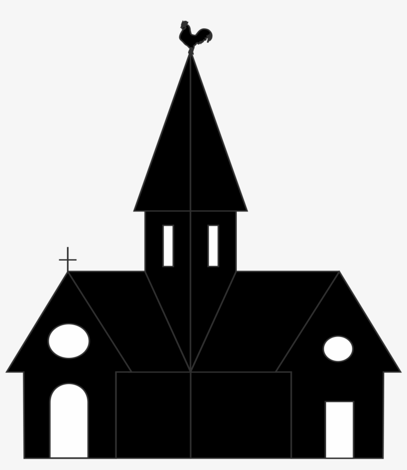 Open - Transparent Church Silhouette, transparent png