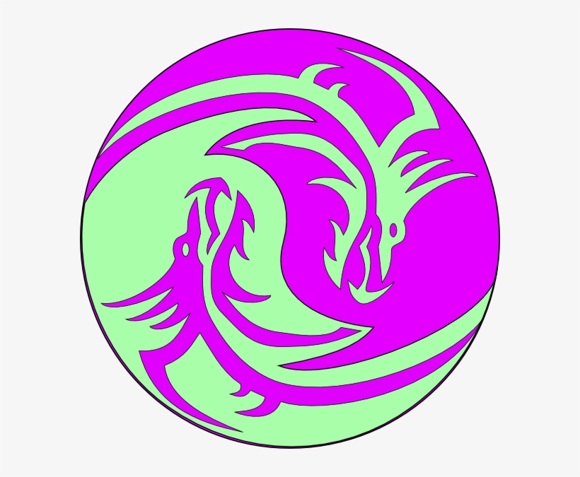 Dragon Yin Yang, transparent png