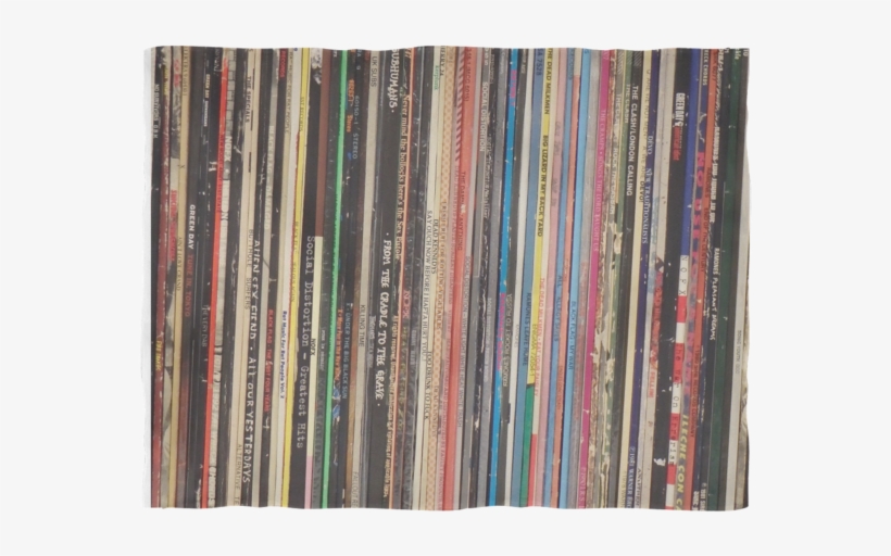 Retro Fleece Blanket, Vinyl Record Albums, Punk Rock - Blanket, transparent png