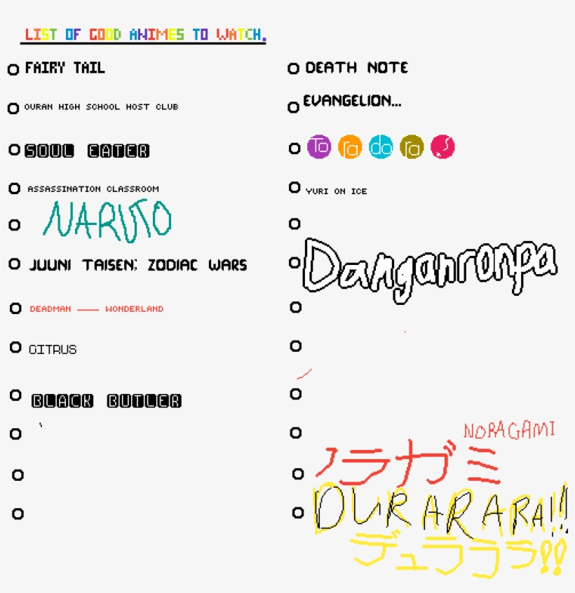 Some Anime Suggestions, transparent png