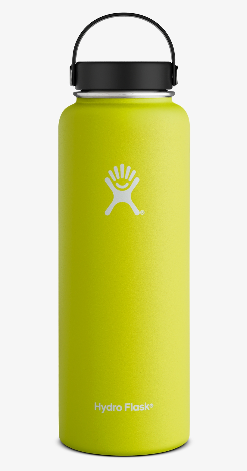 40 Oz Wide Mouth Citron Water Bottle From Aries Apparel - Blue 32 Oz Hydro Flask, transparent png