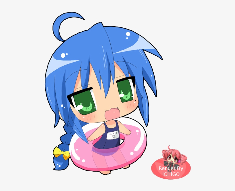 65 Images About Lucky Star On We Heart It - Lucky Star Chibi, transparent png