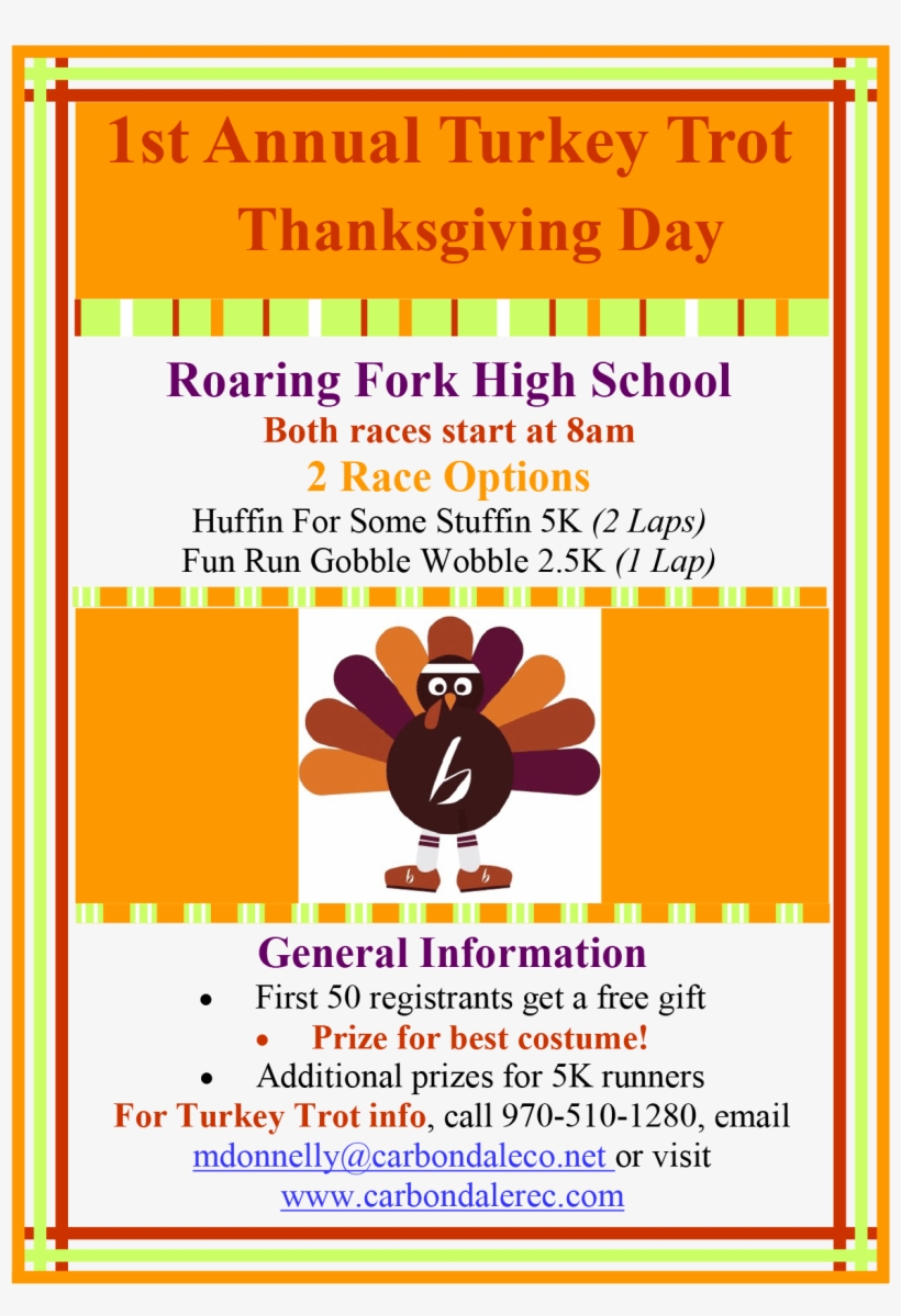 Sopris Sun Turkey Trot Add 2017 Final - Bryanston High School, transparent png