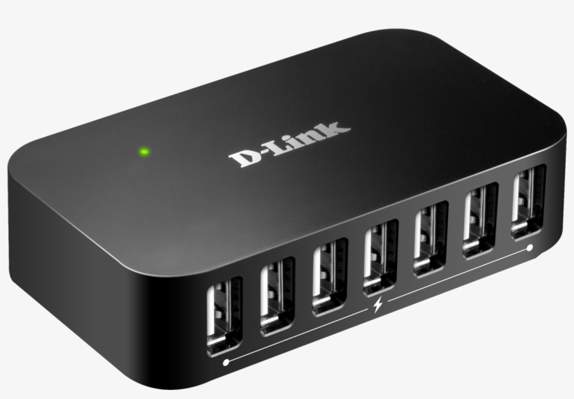 Dub-h7 D1 Side - D-link Dub H7 Hub - 7 Ports, transparent png