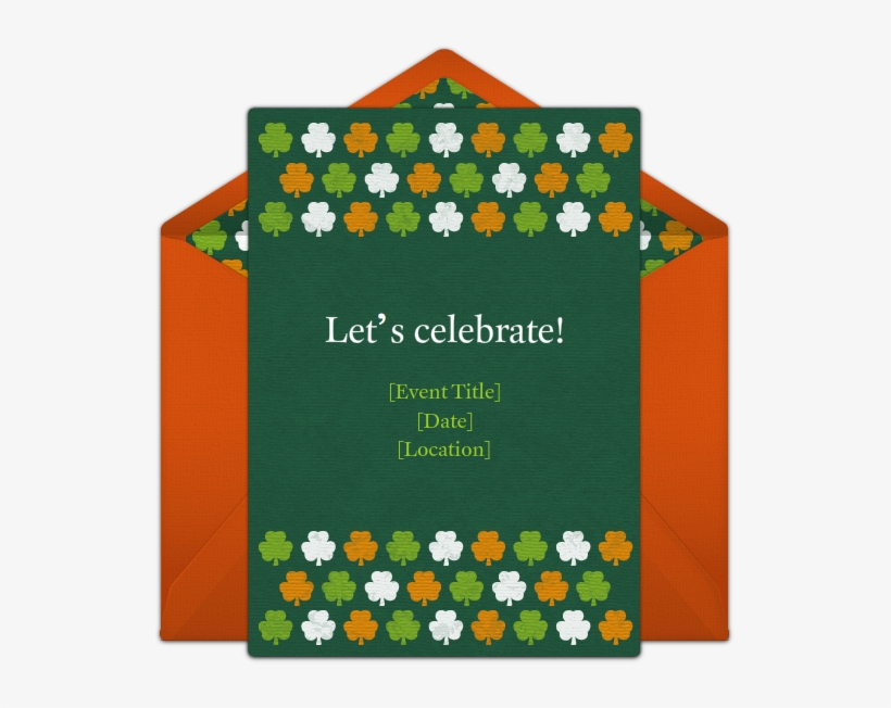 Free Clover Pattern Invitations - Paper, transparent png