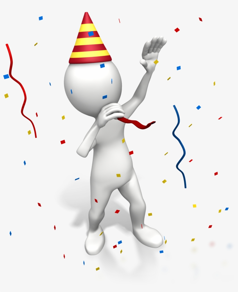 Happy New Year - Party Stick Figures Transparent, transparent png