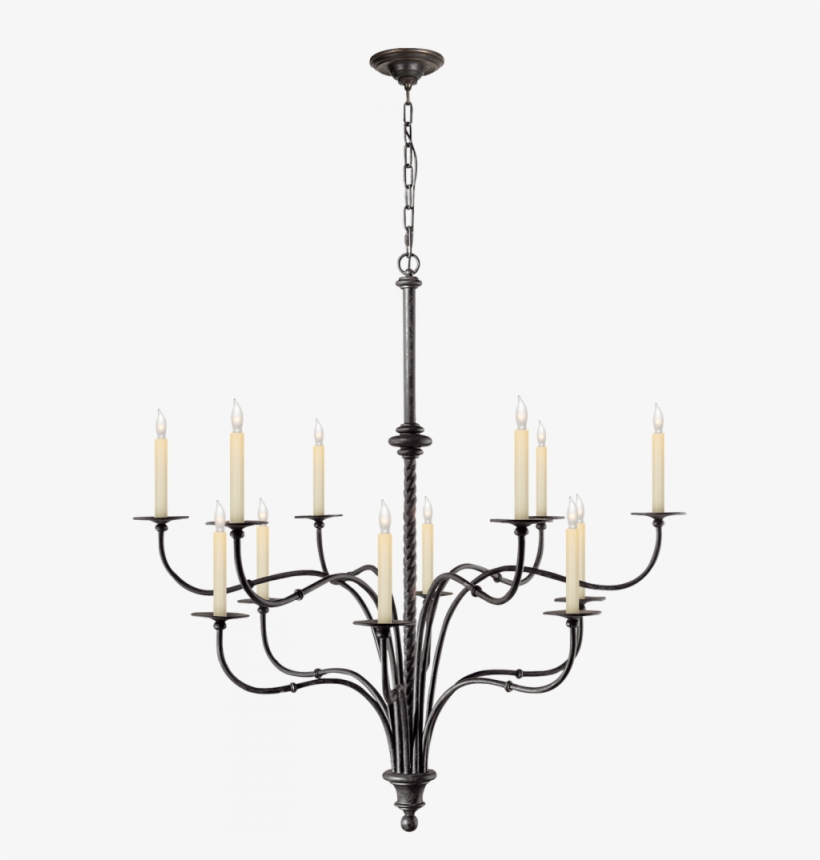 Windsor Large Iron Two-tier Chandelier In Black - Visual Comfort Chc1432br E.f. Chapman Windsor Chandeliers, transparent png
