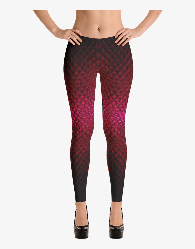Red Texture Leggings - Altino Leggings - #1e563e - Black Chocolate Cherry, transparent png