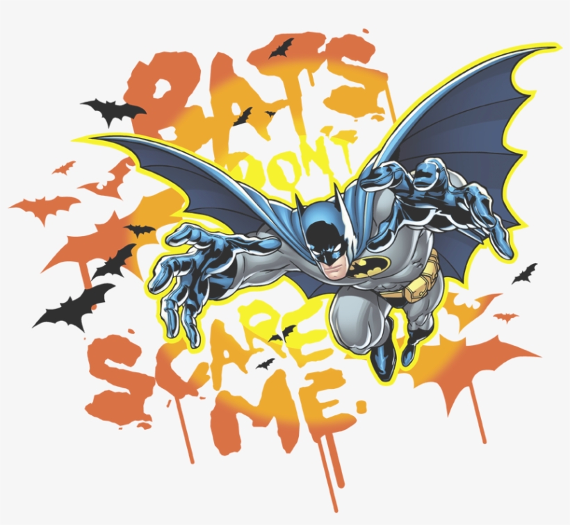 Batman Bats Dont Scare Me Youth T Shirt - Batman - Bats Don't Scare Me, transparent png