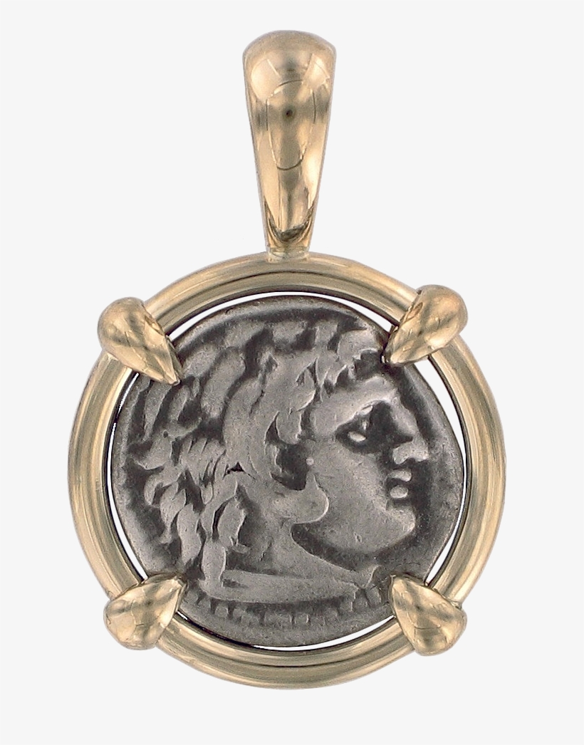 Alexander The Great Coin Pendant - Locket, transparent png