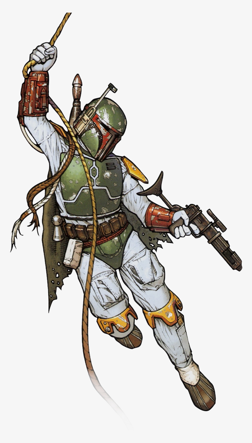 Mercenary Techniques - Boba Fett White Background, transparent png