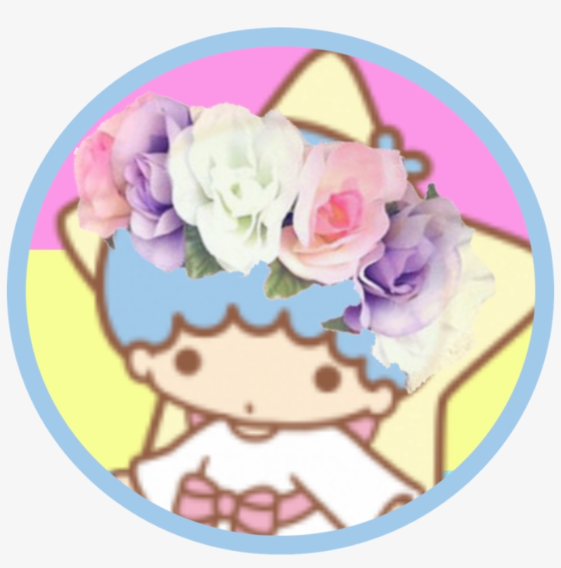 Sanrio Kiki Littletwinstars Flowercrown Icon Pansexual Little Twin Stars 1062x1024 Png Download Pngkit