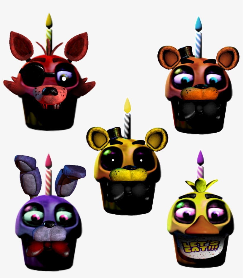 Editfnaf 1 Cast As Cupcakes - Fnaf 3 Cupcake, transparent png