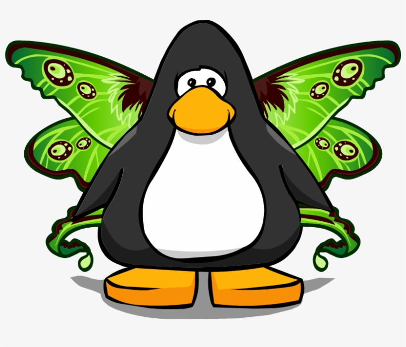 Moth Wings On Player Card - Club Penguin, transparent png