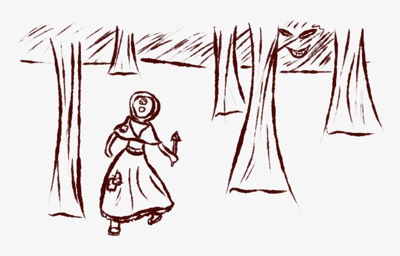 Red Dots Glowing Off In The Distance - Drawing, transparent png