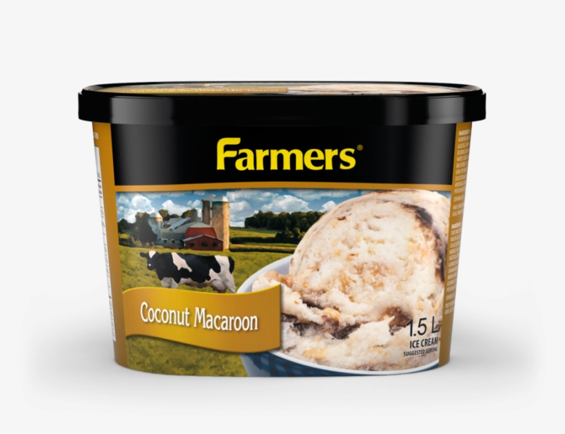 Rich Coconut Ice Cream With Toasted Coconut Pieces - Farmers Ice Cream, transparent png