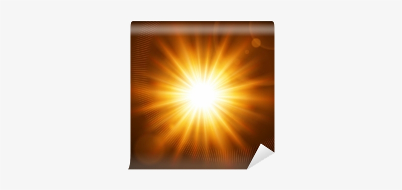 Abstraction Light With Lens Flare Background Wall Mural - Sun, transparent png