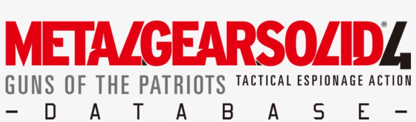 Metal Gear Solid 4 Database - Metal Gear Solid 4, transparent png