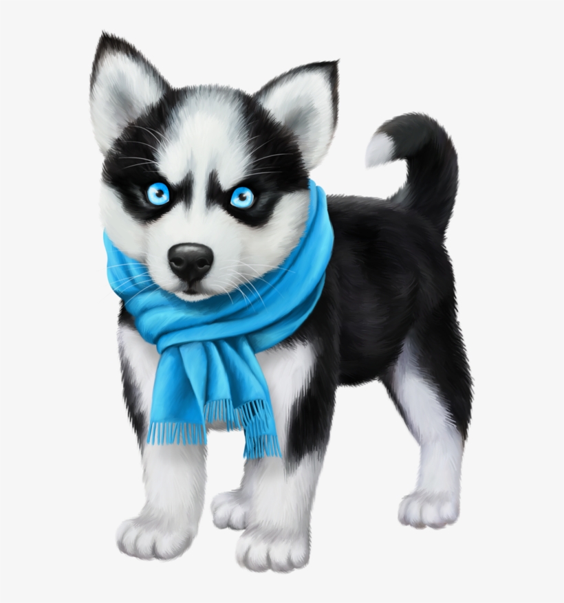 Puppy Vector Siberian Husky - Cachorro Clipart Husky, transparent png