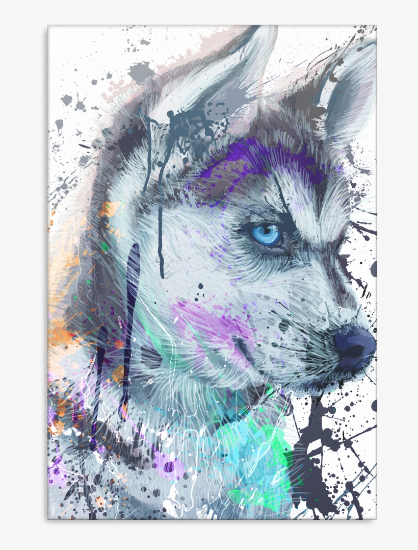 Husky Canvas P76 - Poster, transparent png