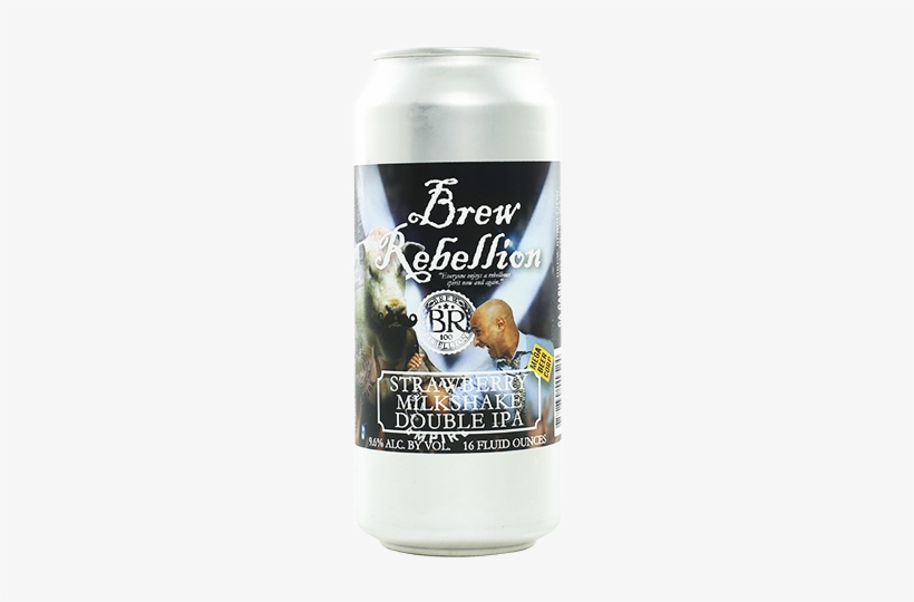 Brew Rebellion Strawberry Milkshake Double Ipa - Brew Rebellion Beers, transparent png