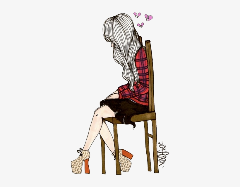 Mud Splatter Png - Drawing Of Girl Heart Broken, transparent png